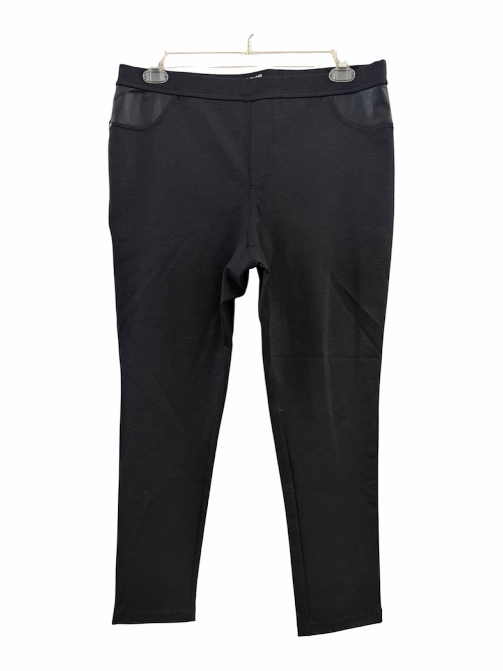 DKNY Jeans Pull On Black Textured Pants size XL